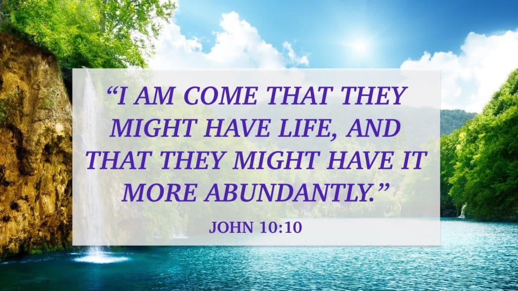 John 10:10 abundant life
